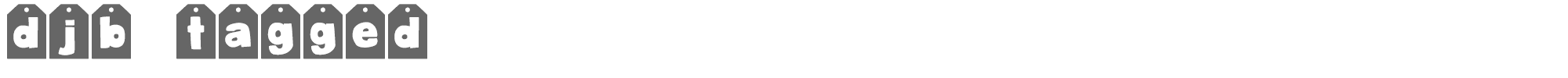 Sample characters DJB Tagged Font